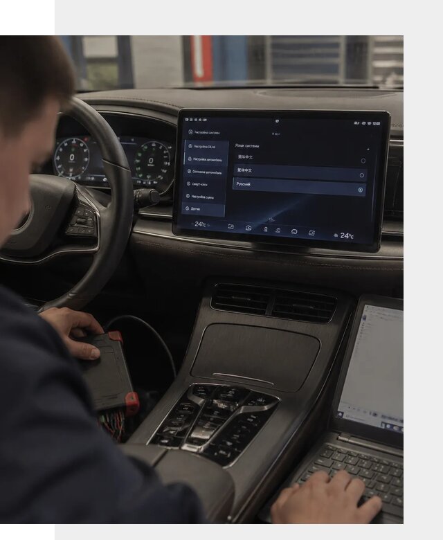 Русификация автомобиля BYD HAN для эксплуатации в Партизанске